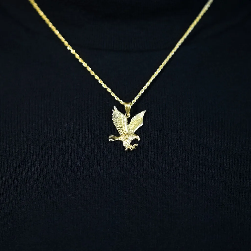 10k Gold Eagle Pendant