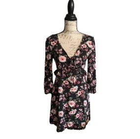 American Eagle Outfitters 3/4 Sleeve Floral Dress Size Small