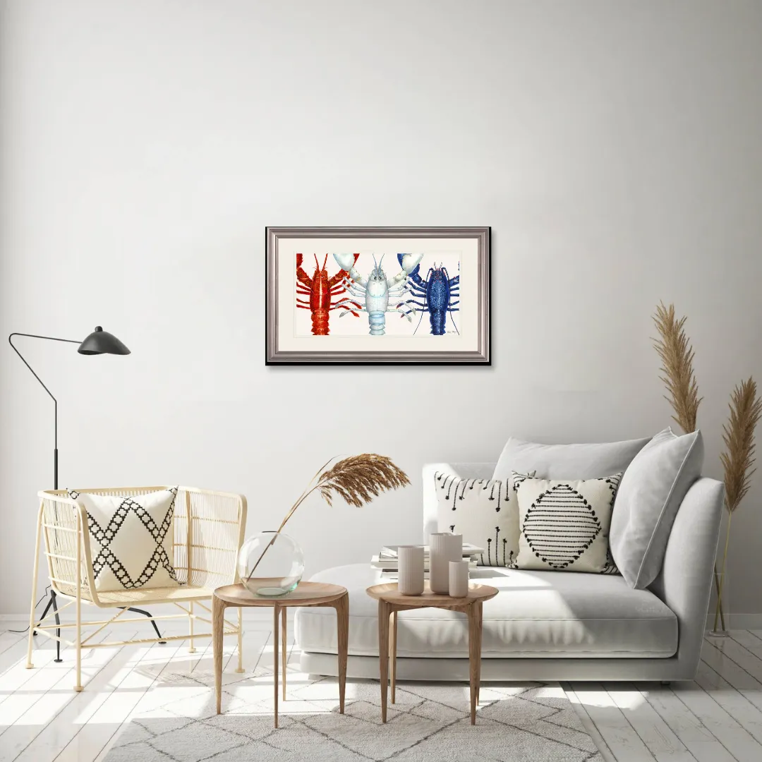 American Lobsters Trio Print