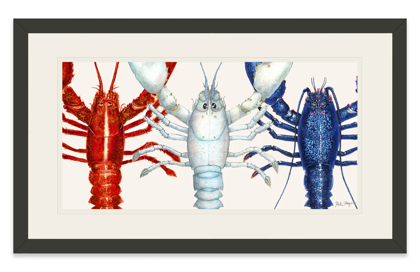 American Lobsters Trio Print