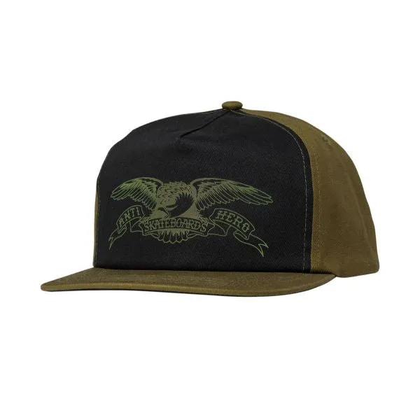 ANTIHERO BASIC EAGLE SNAPBACK OLIVE/BLACK