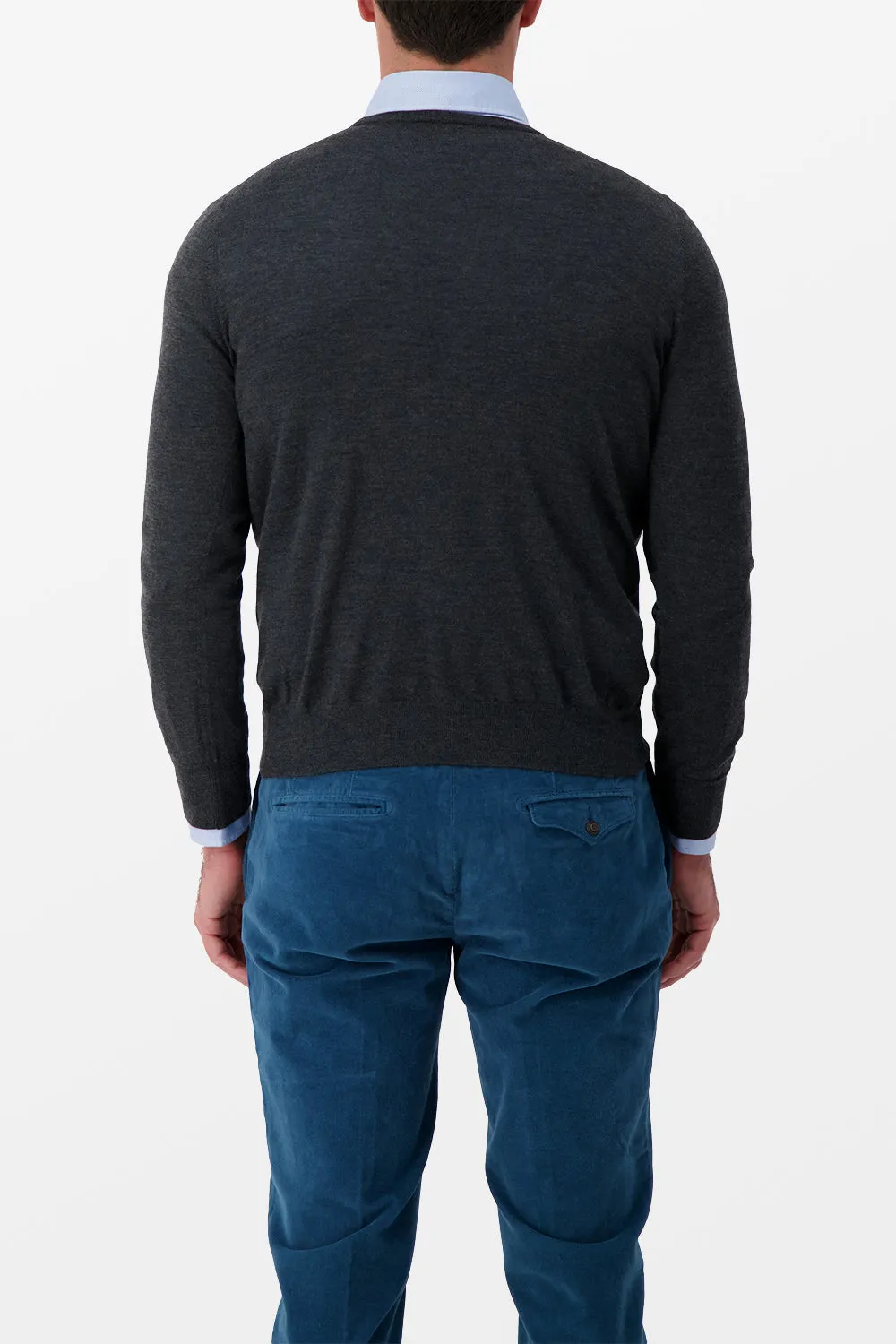 Barba Napoli Grey Cashmere Sweater