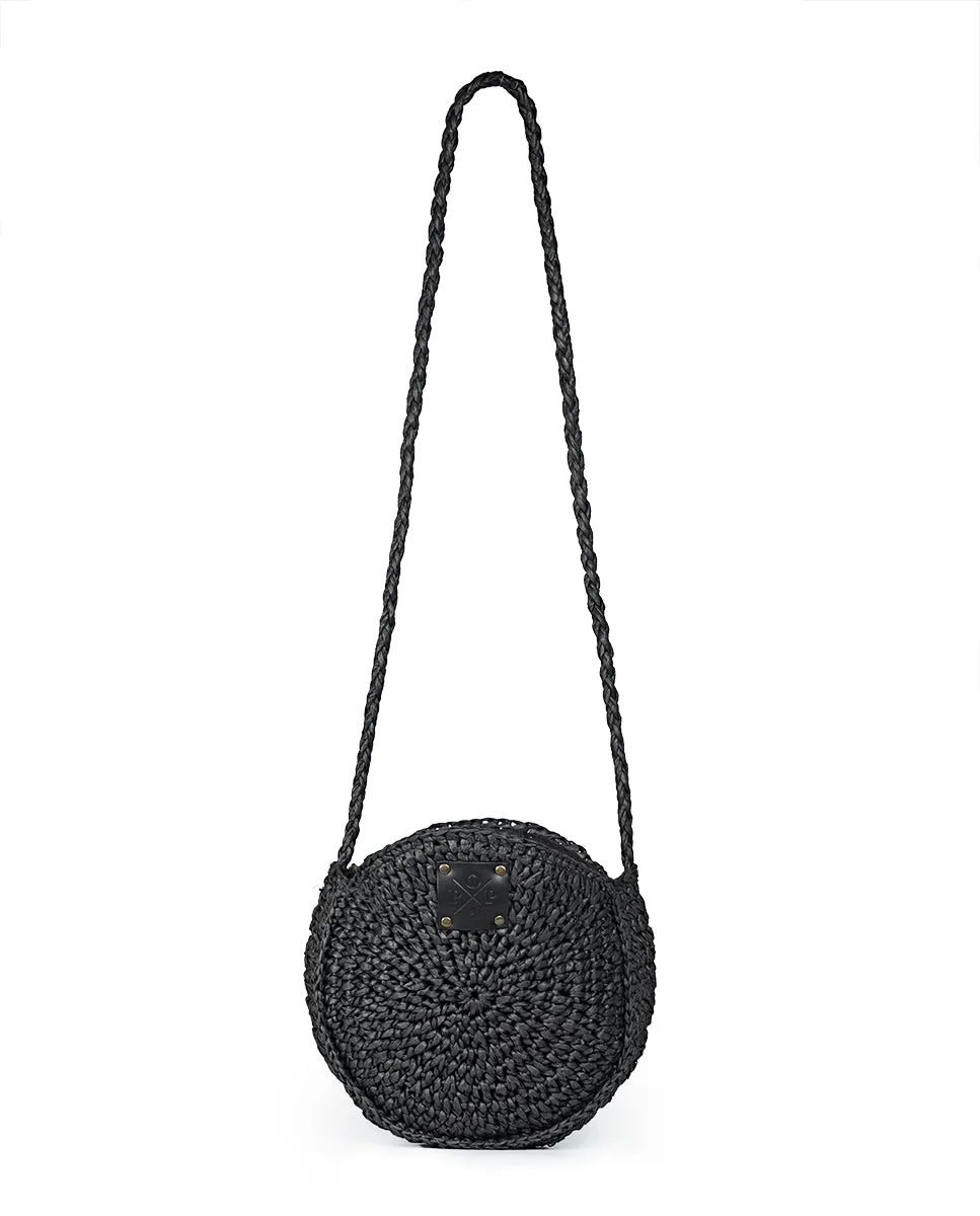 Bolso Leticia Rafia Negro