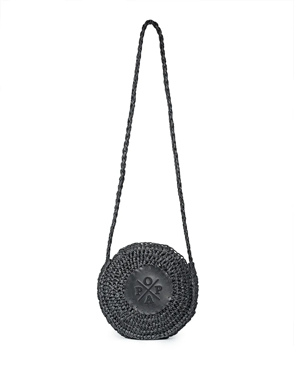 Bolso Leticia Rafia Negro