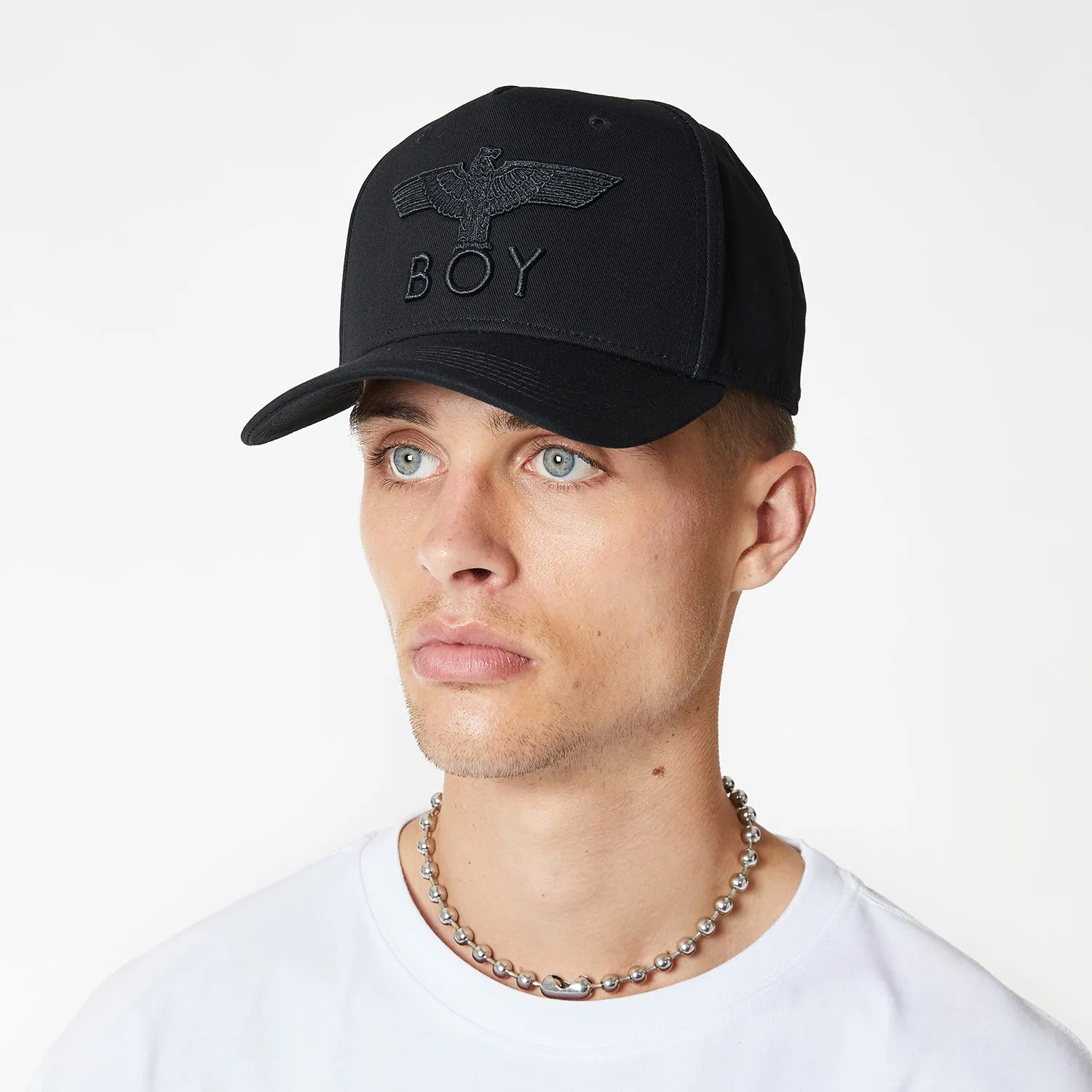 BOY EAGLE CAP - BLACK