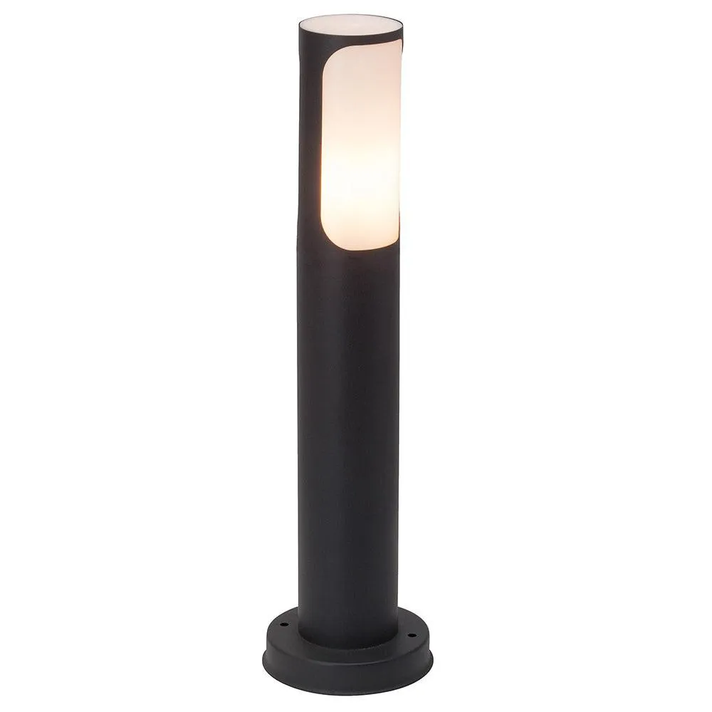 Brilliant 1 Light 20W Gap Outdoor Pillar Light - Anthracite | 43584/63