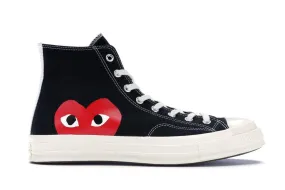 Converse Chuck Taylor All-Star 70s Hi Comme des Garcons PLAY Black