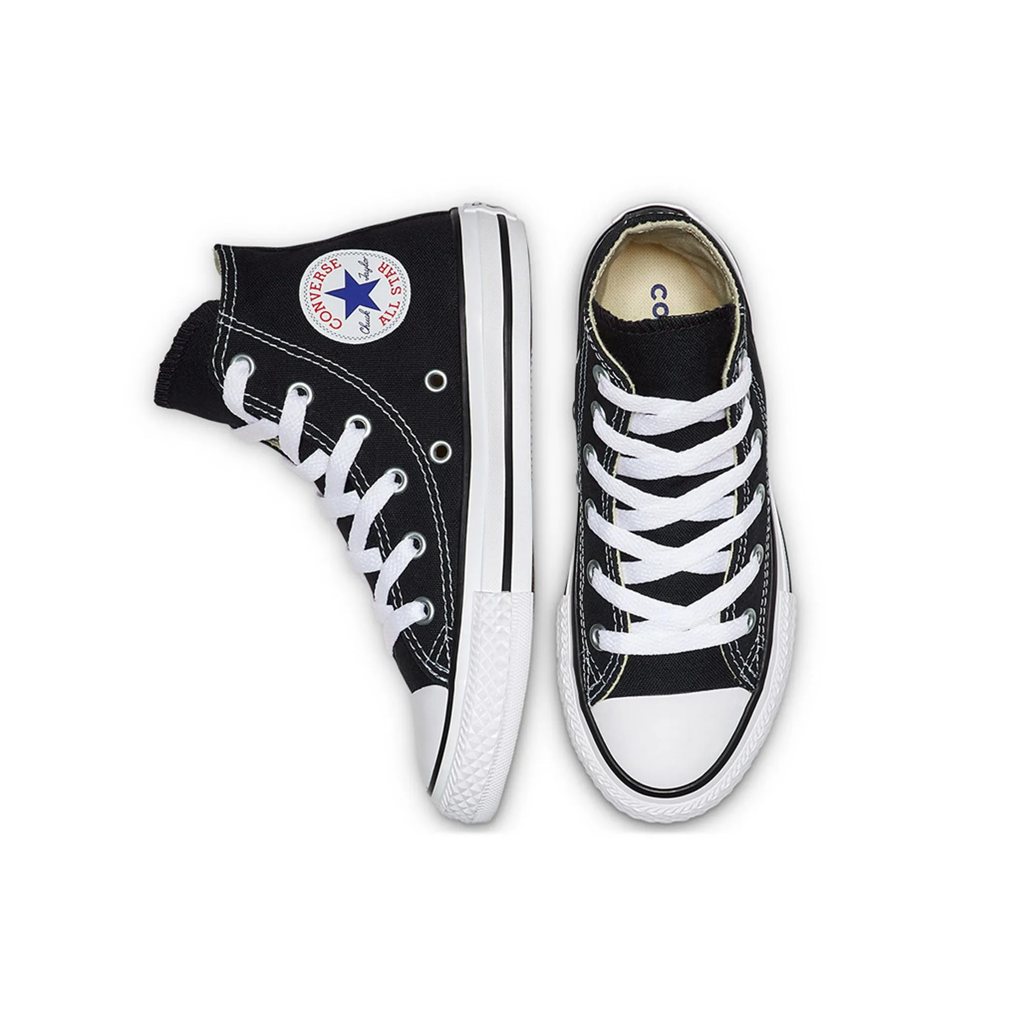 Converse Chuck Taylor All Star Lace-Up Black Canvas Kids Plimsolls 3J231C