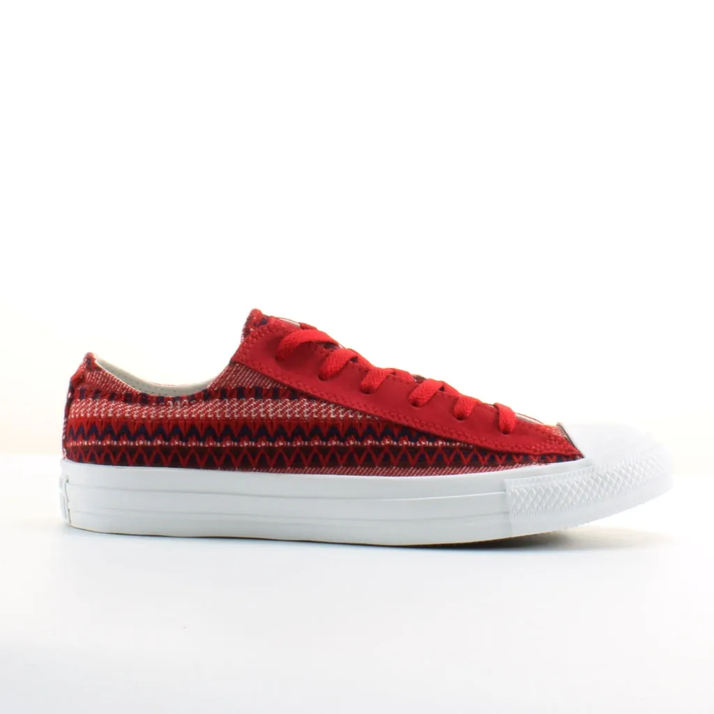 Converse CT All Star Blanket Ox Red Canvas Unisex Lace Up Trainers 139827F