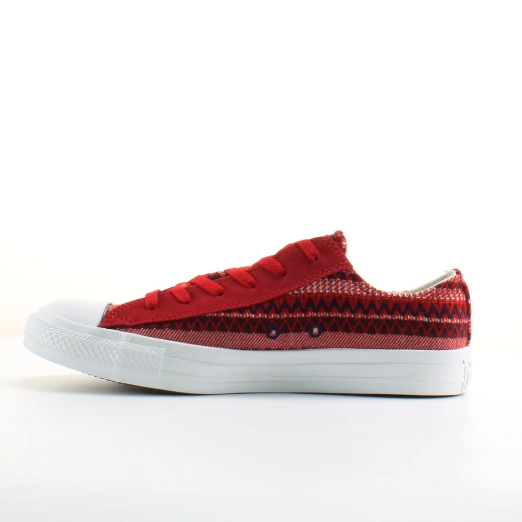 Converse CT All Star Blanket Ox Red Canvas Unisex Lace Up Trainers 139827F