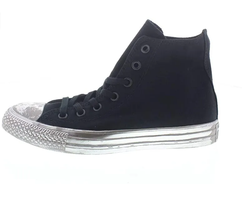 Converse Ctas HI 156763C black-silver women's sneakers shoe