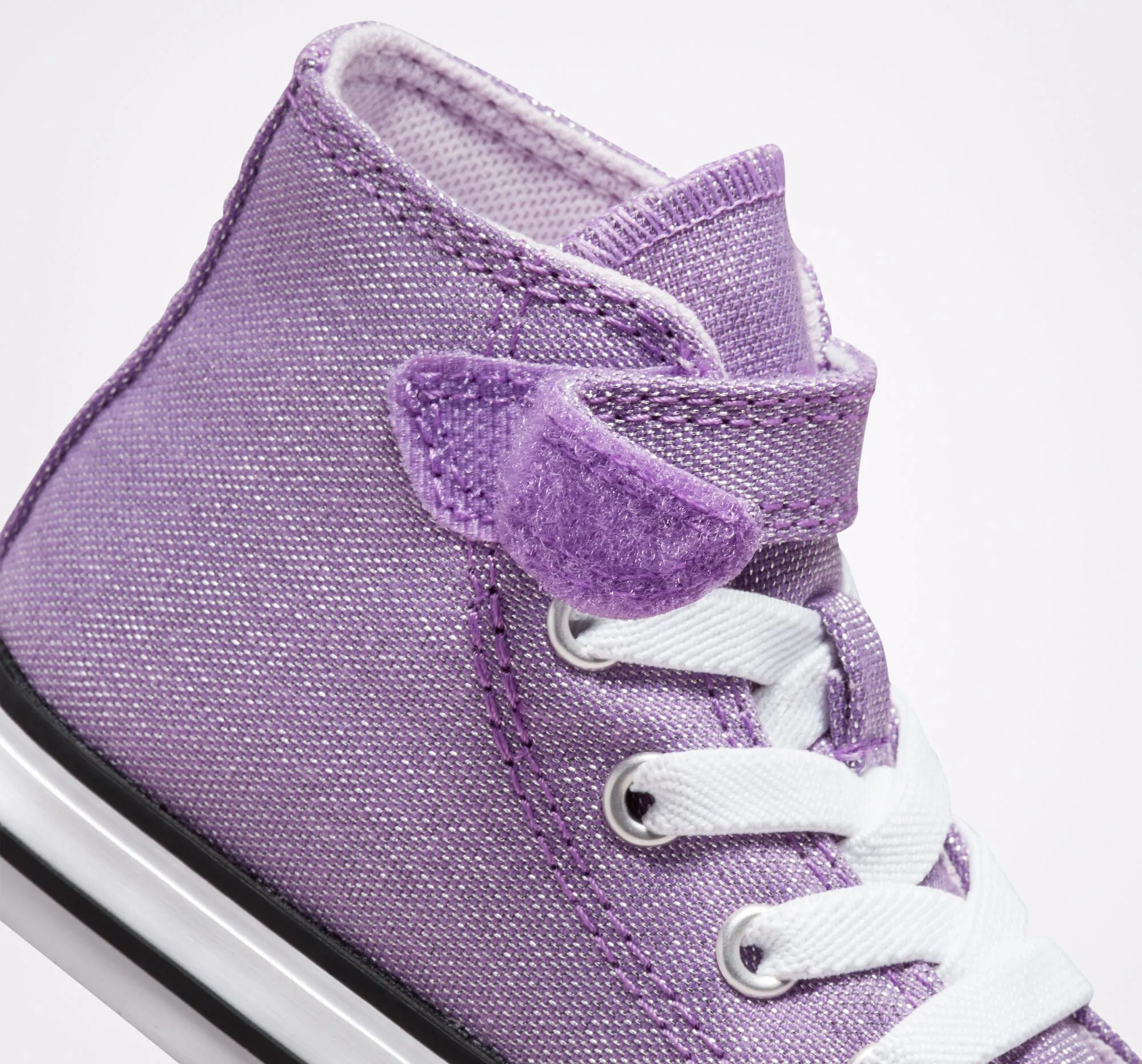 Converse girls' high ankle shoe Chuck Taylor All Star Easy-On Glitter 772878C purple