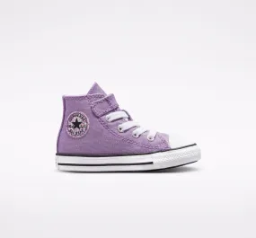 Converse girls' high ankle shoe Chuck Taylor All Star Easy-On Glitter 772878C purple