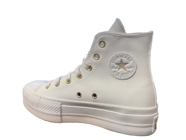 Converse high sneakers with wedge
 Chuck Taylor All Star Lift A03719C white