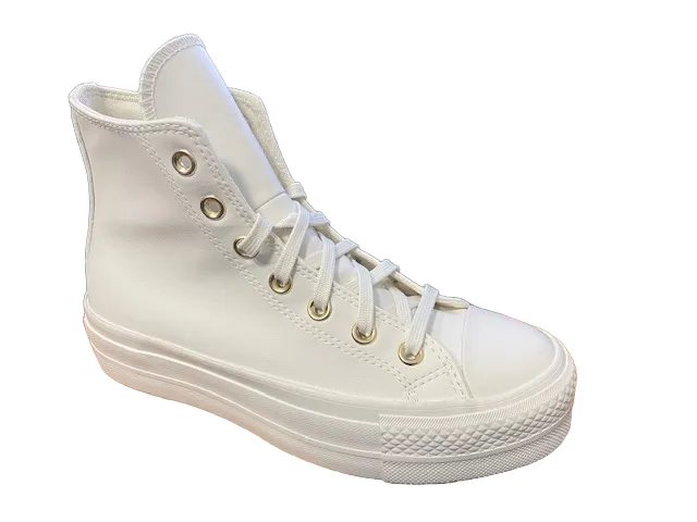 Converse high sneakers with wedge
 Chuck Taylor All Star Lift A03719C white