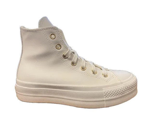 Converse high sneakers with wedge
 Chuck Taylor All Star Lift A03719C white