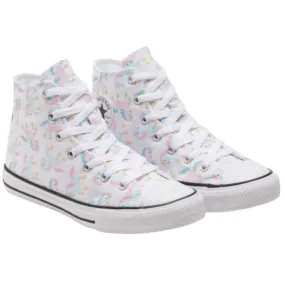 Converse high-top girl's sneakers shoe with lace Ctas HI 669816C white-multi-white