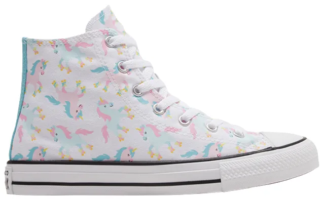 Converse high-top girl's sneakers shoe with lace Ctas HI 669816C white-multi-white