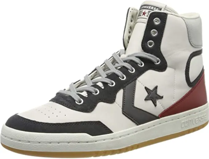 Converse men's sneakers shoe in Fast Break leather 162792C light grey