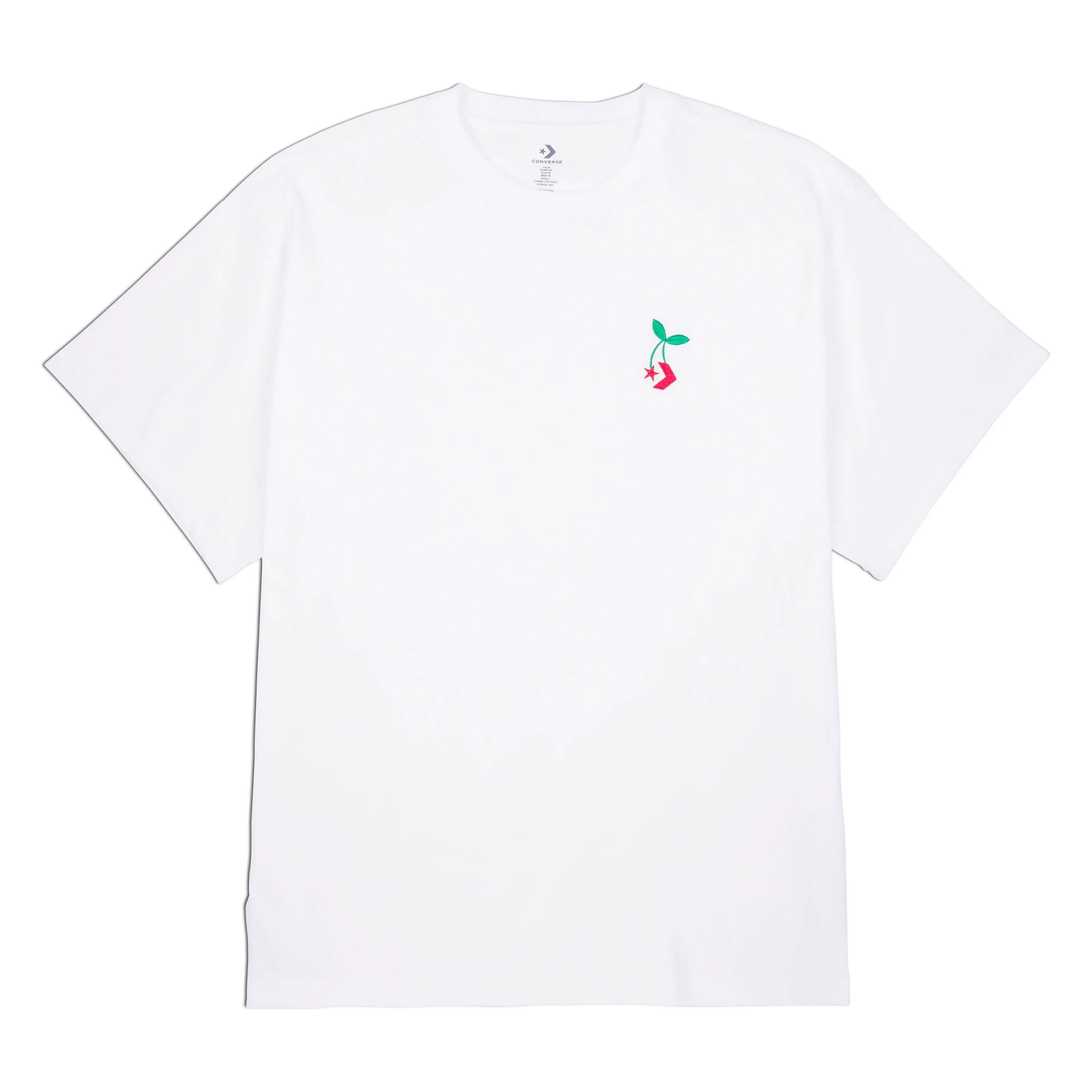 Converse Star Chevron Cherry Tee White