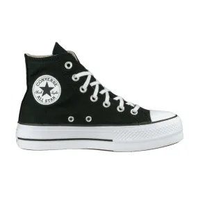 Converse women's leather sneakers shoe with wedge Chuck Taylor All Star Platform LIFT Hi 560845C black