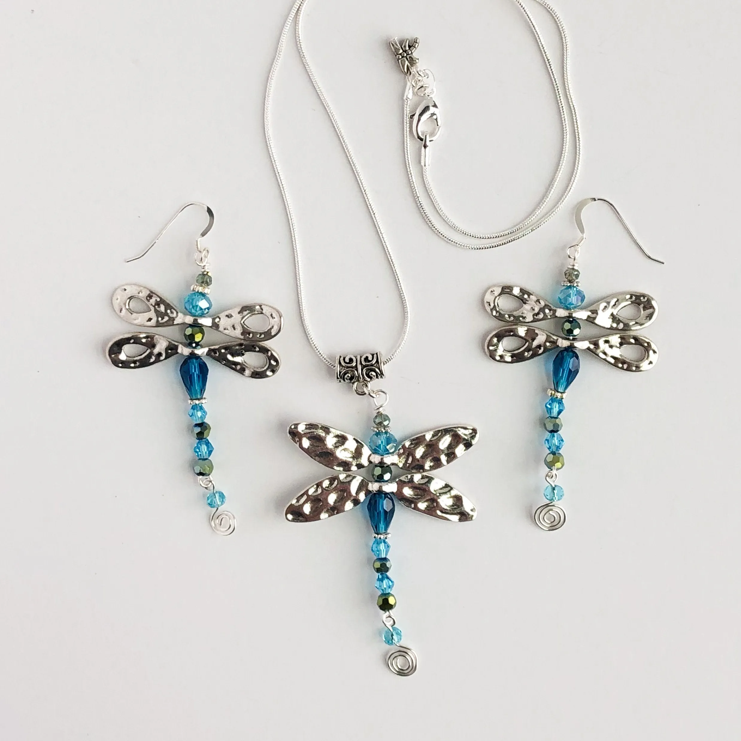 Dazzling Dragonfly Dangle Earrings