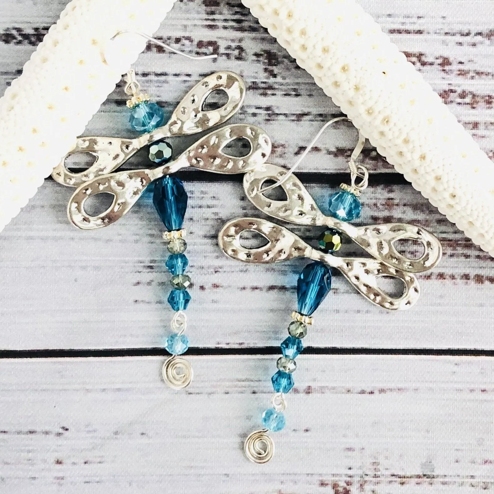 Dazzling Dragonfly Dangle Earrings