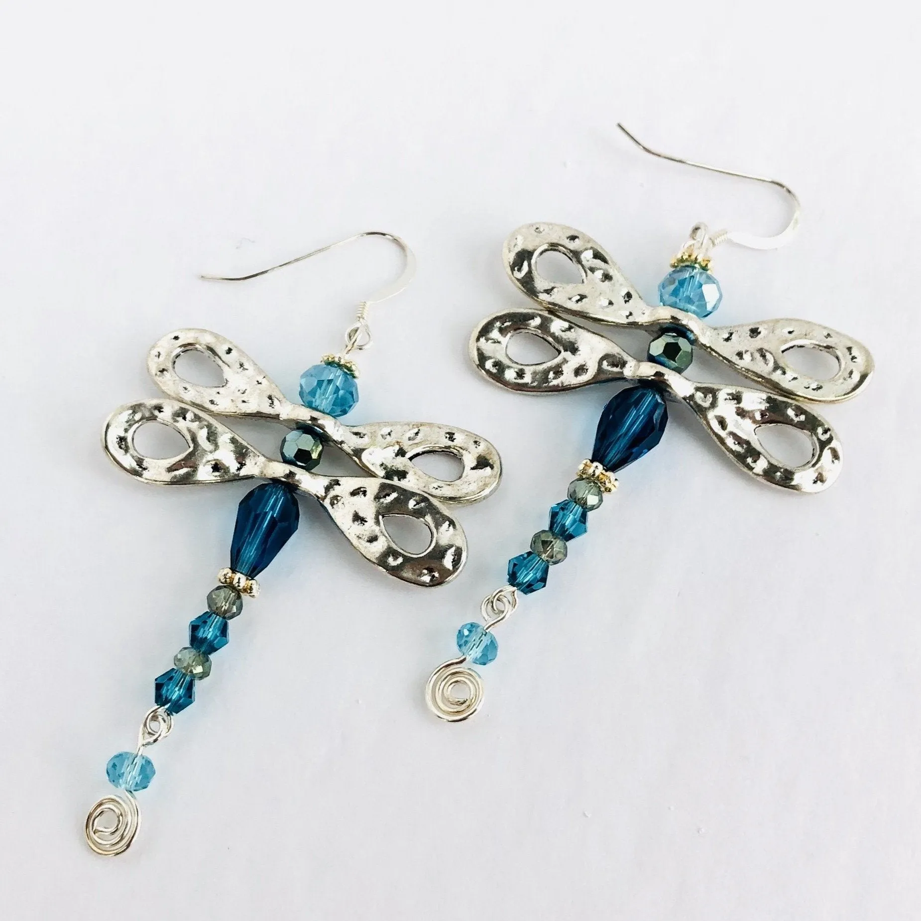 Dazzling Dragonfly Dangle Earrings