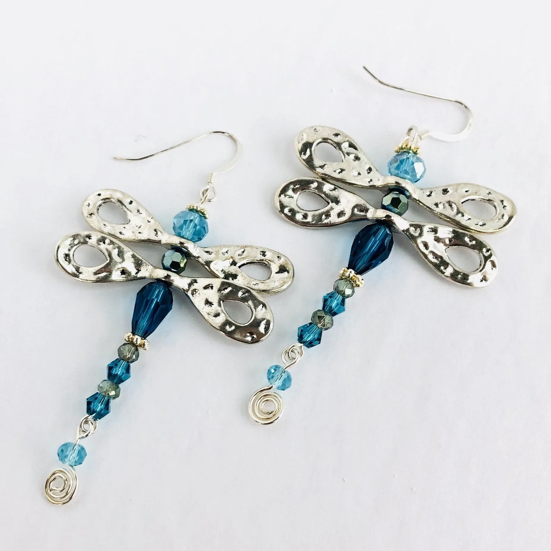 Dazzling Dragonfly Dangle Earrings