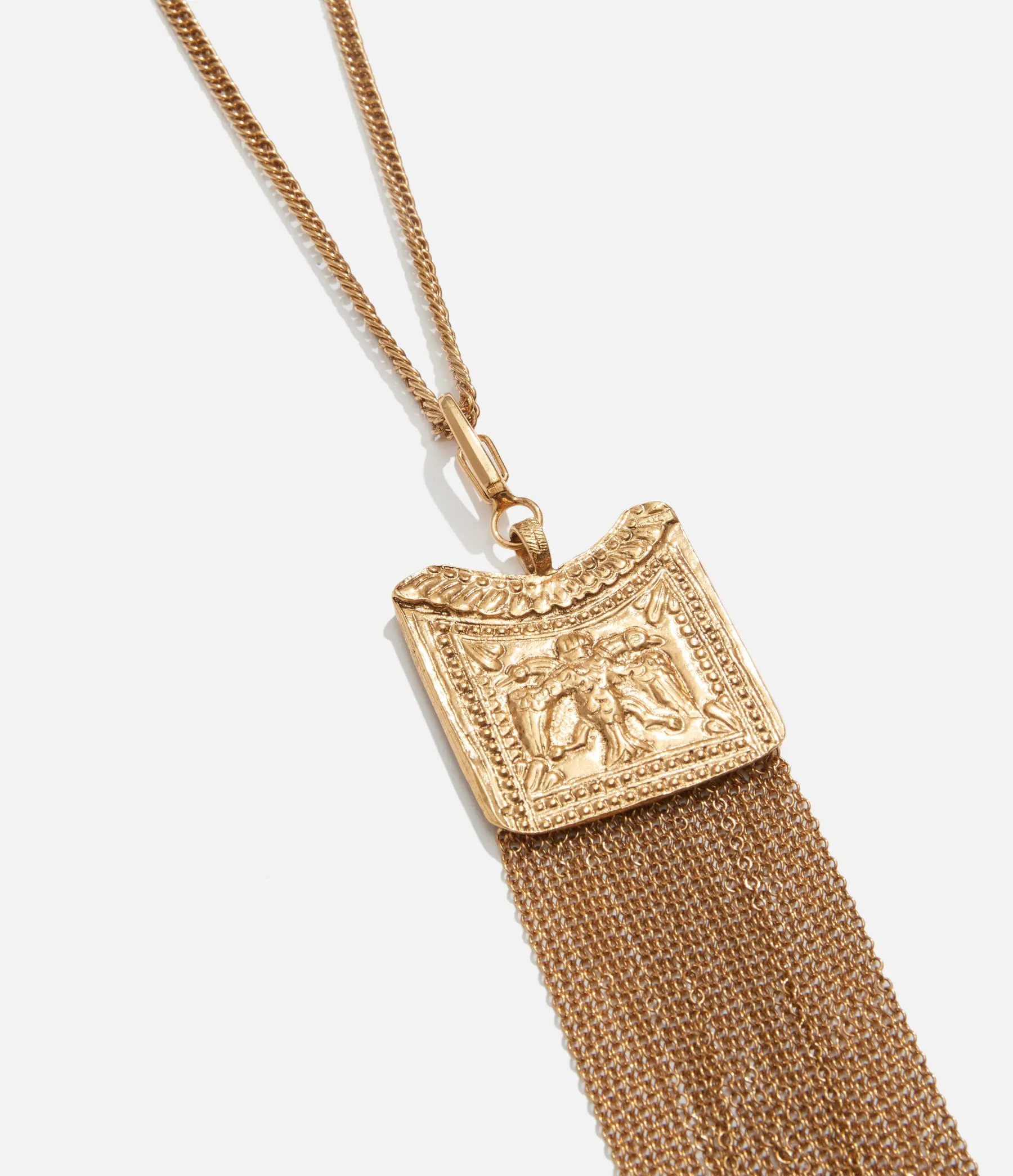 Double Eagle Tassel Necklace