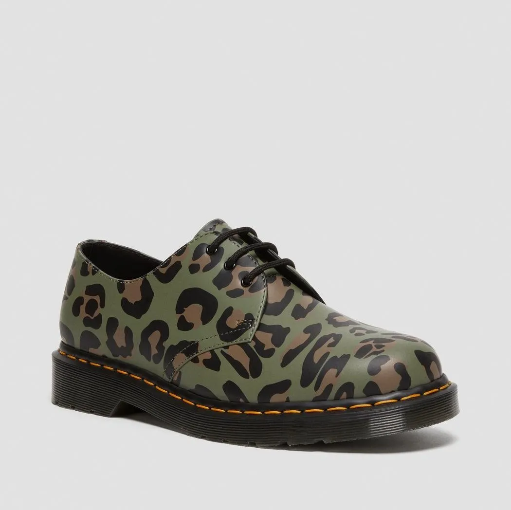 Dr. Martens 1461 Distorted Leopard Print Shoes