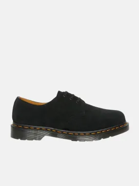 Dr Martens 1461 E.H. Suede 3 Eye Shoe - Black