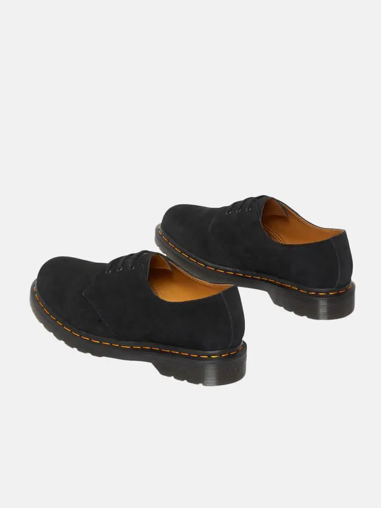 Dr Martens 1461 E.H. Suede 3 Eye Shoe - Black