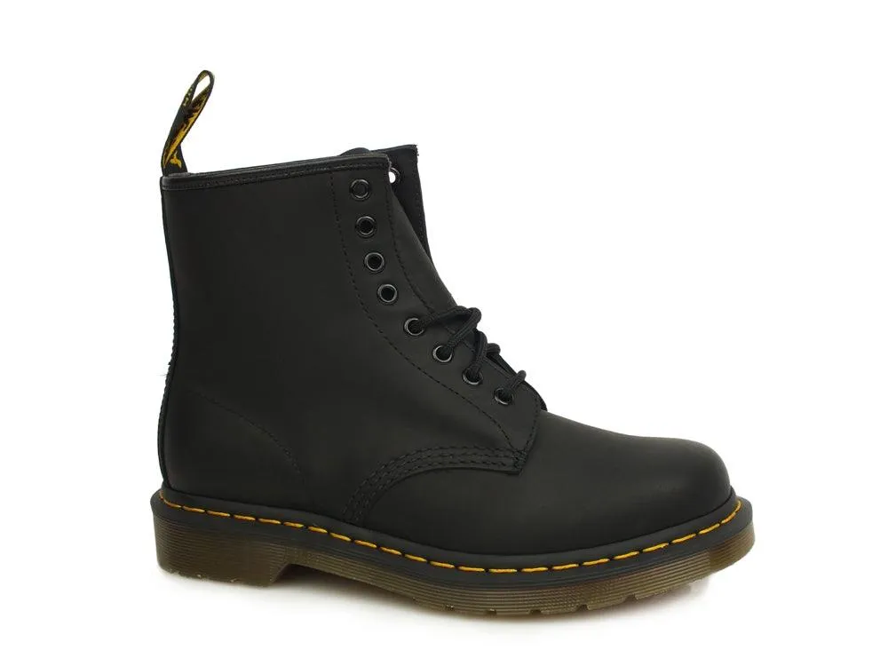 DR. MARTENS Anfibio 8 Fori Greasy Black 1460-11822003