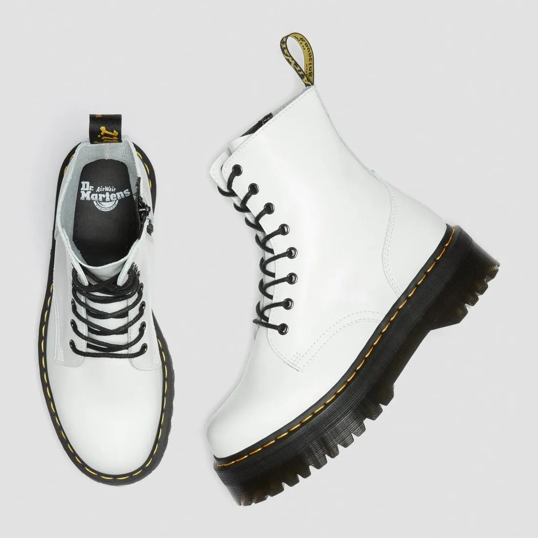 Dr. Martens Jadon Polished Smooth Platform Boot