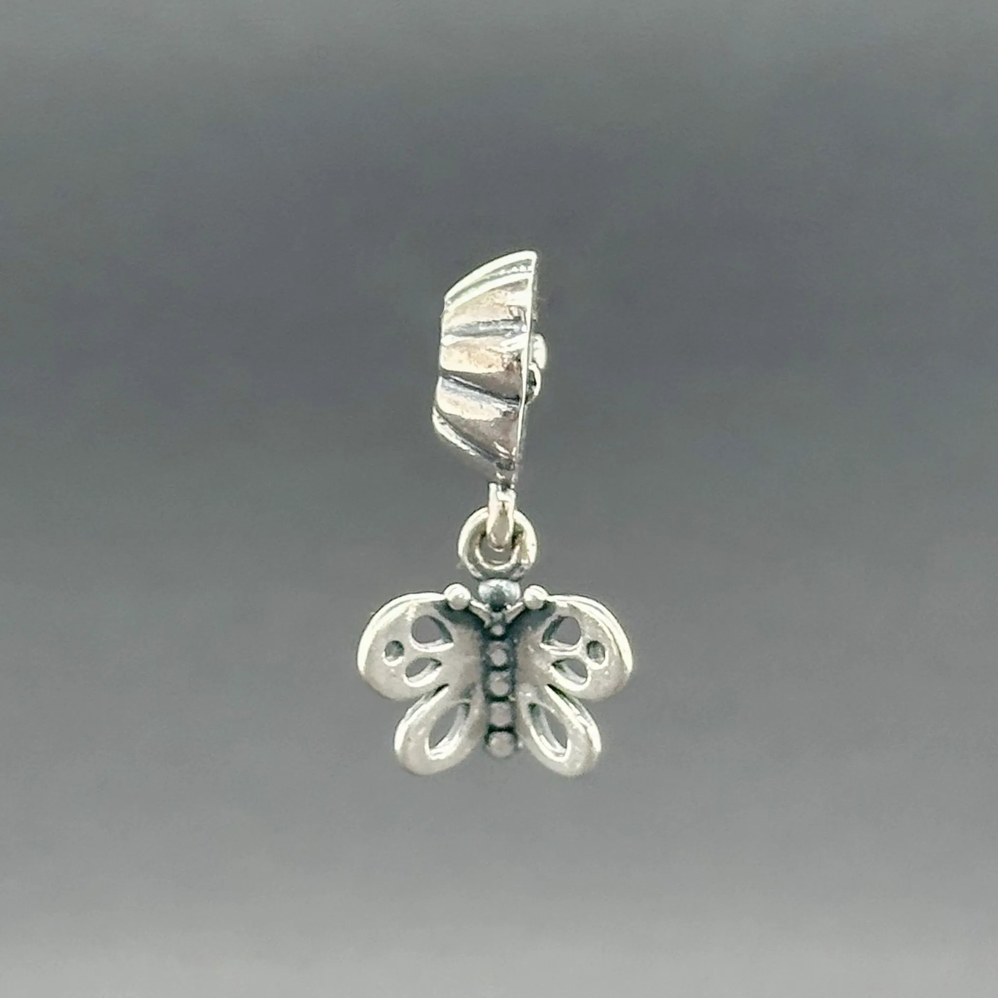 Estate Pandora SS Friends Forever Butterfly Dangle Charm