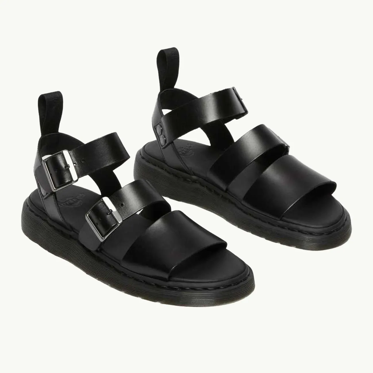 GRYPHON STRAP SANDAL BLACK BRANDO