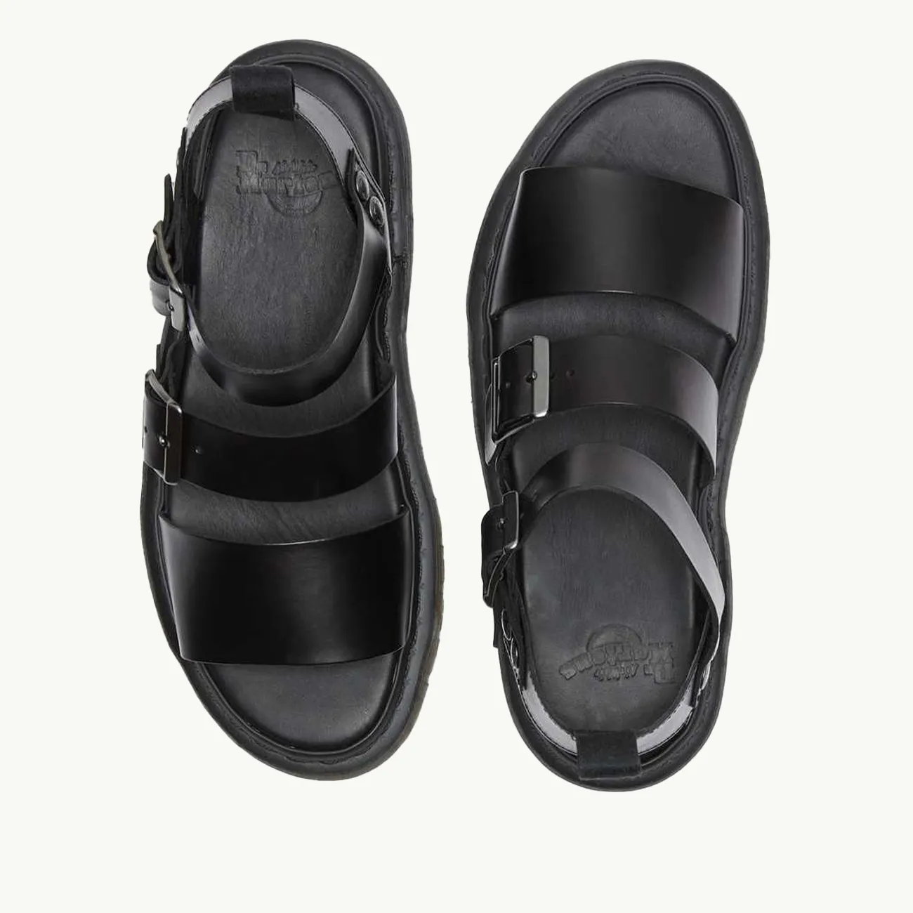 GRYPHON STRAP SANDAL BLACK BRANDO