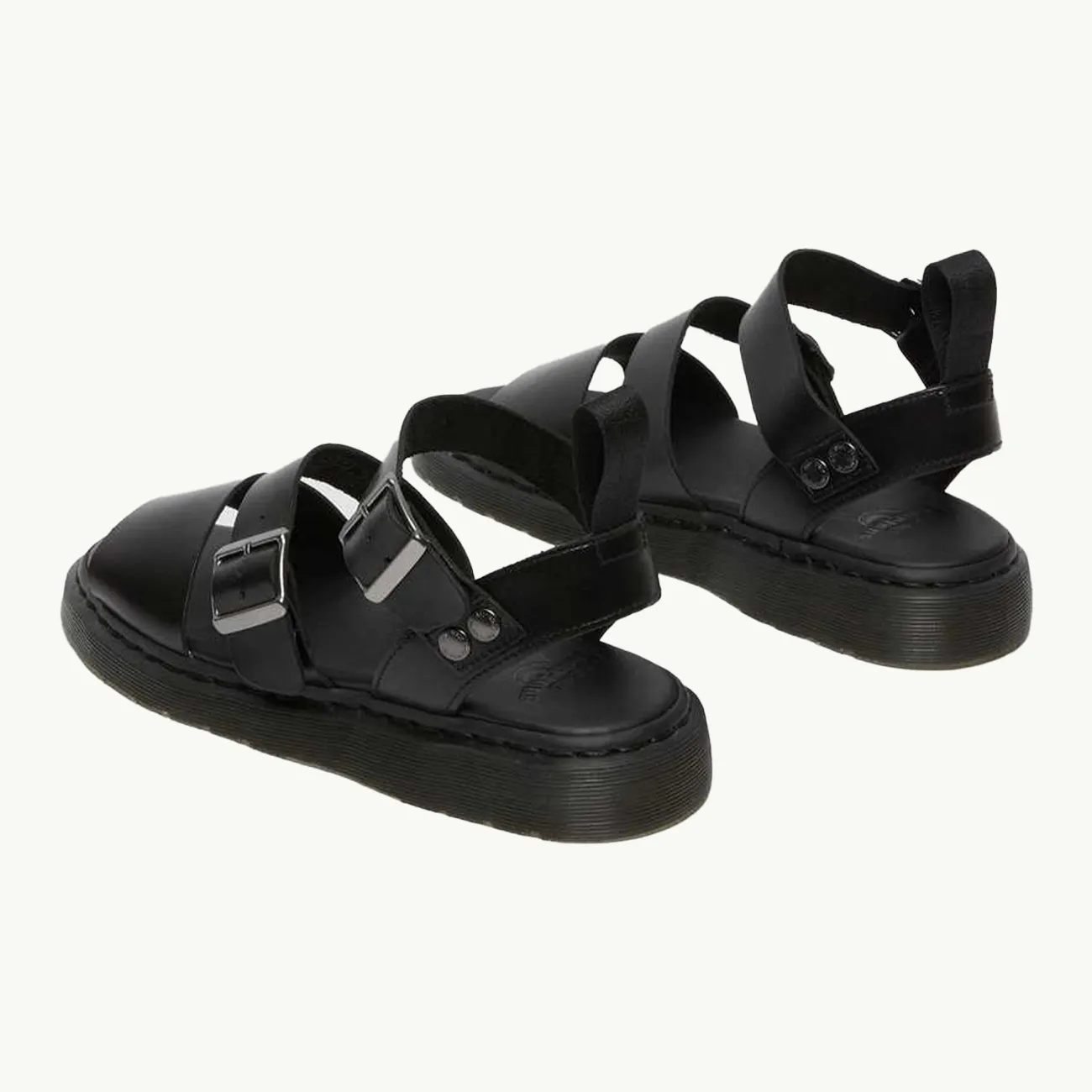 GRYPHON STRAP SANDAL BLACK BRANDO