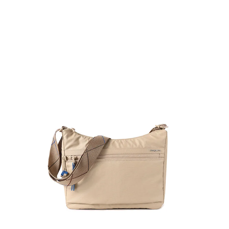 HARPER'S CROSSBODY RFID - CREASED SAFARI BEIGE