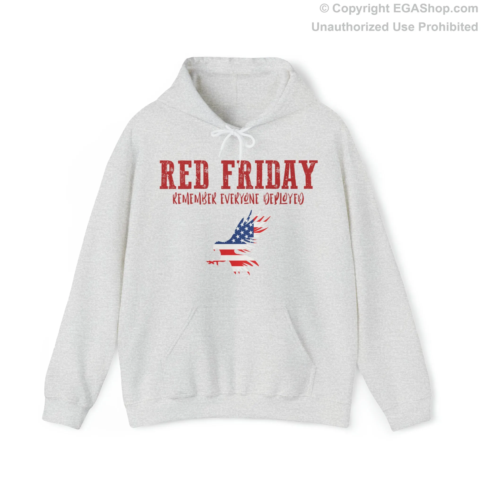 Hoodie: R.E.D. Friday with American Flag Eagle