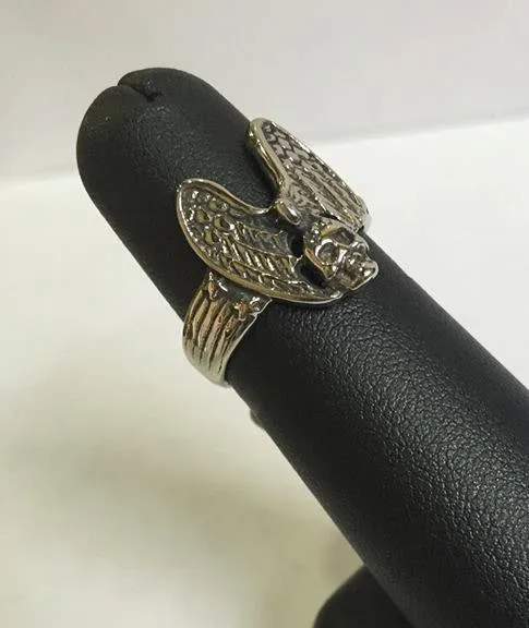 Ladies Eagle Skull Ring-UDINC0069