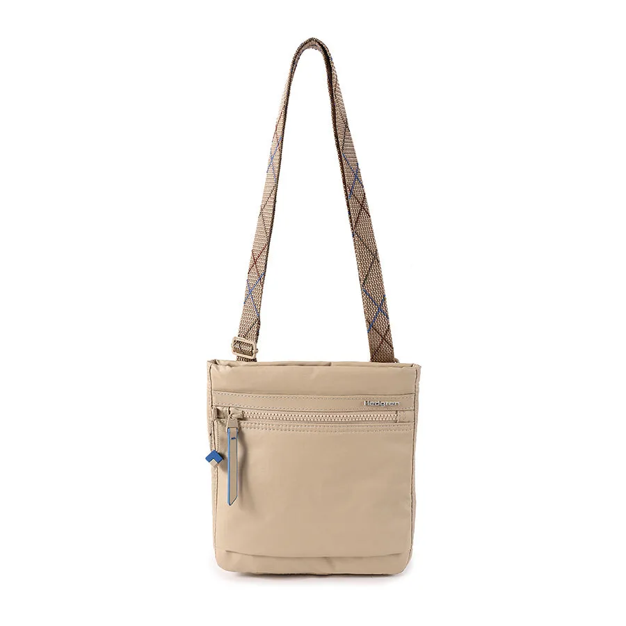 LEONCE CROSSBODY RFID - CREASED SAFARI BEIGE