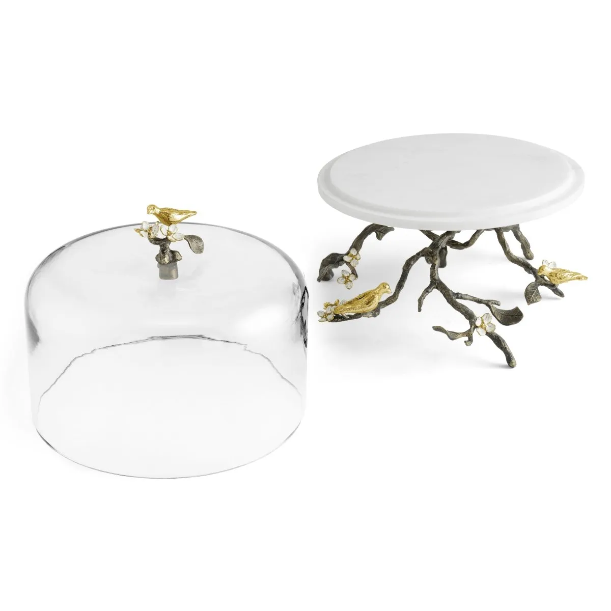 Lovebirds Cake Stand with Dome