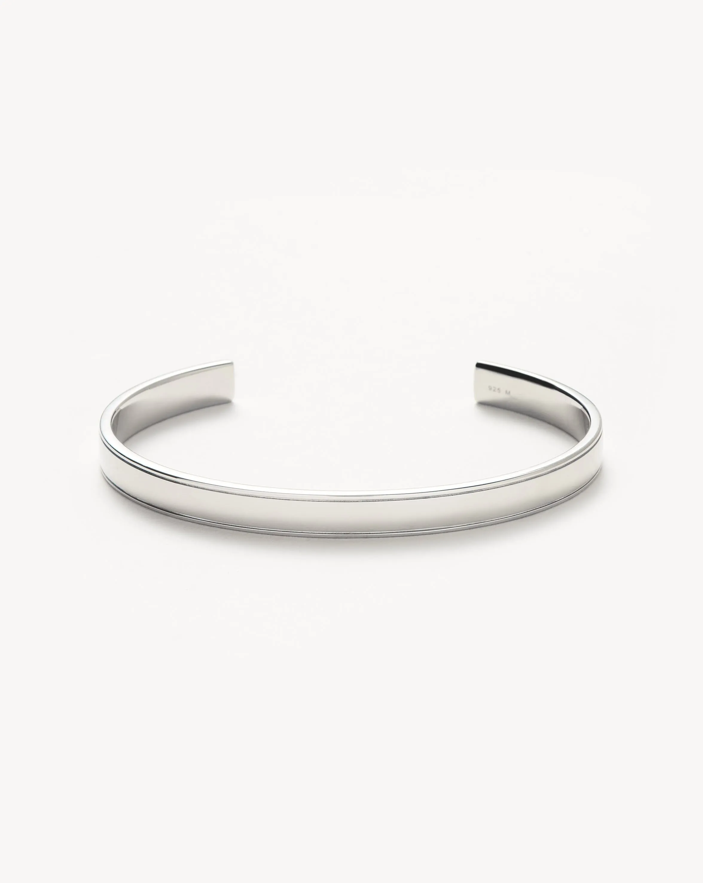 Mens Classic Cuff Bracelet | Sterling Silver