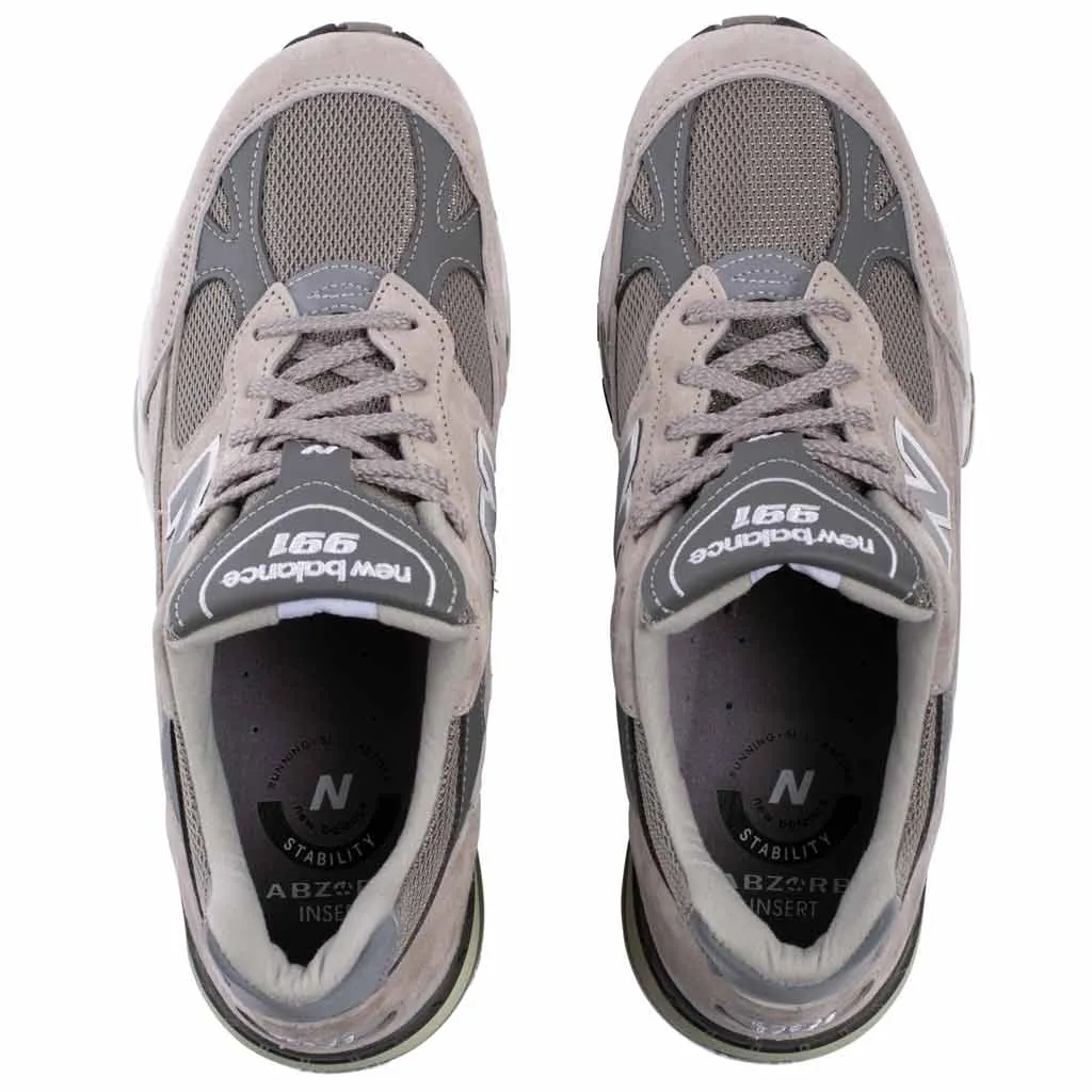 New Balance 991GL Men’s Premium Grey Athletic Sneakers - Comfort & Stability