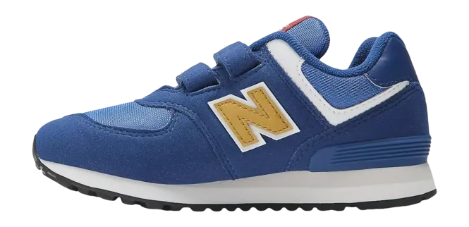 NEW BALANCE PV574 HBG Bleu Jaune sneakers baskets