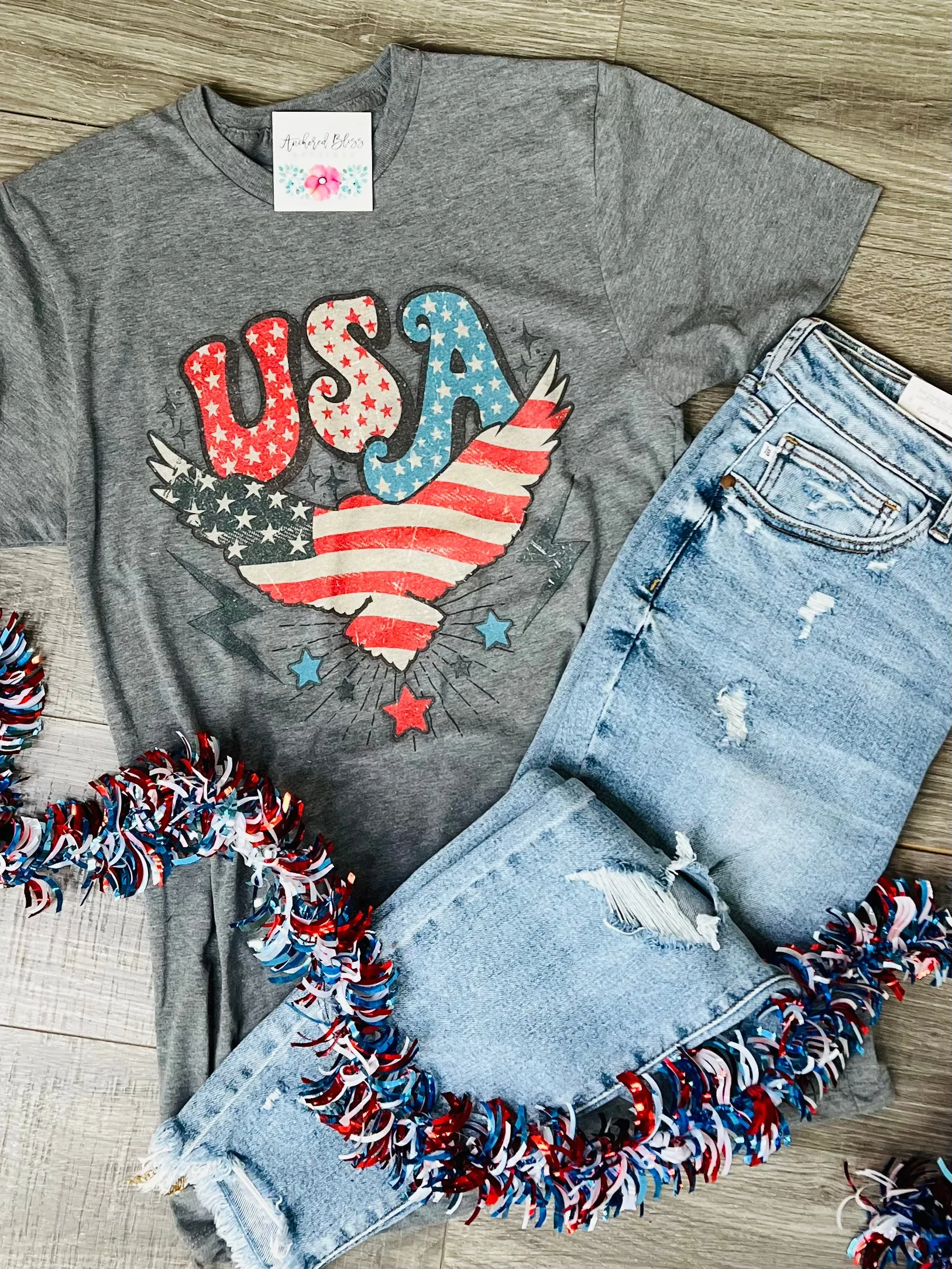 Patriotic Eagle Graphic Tee