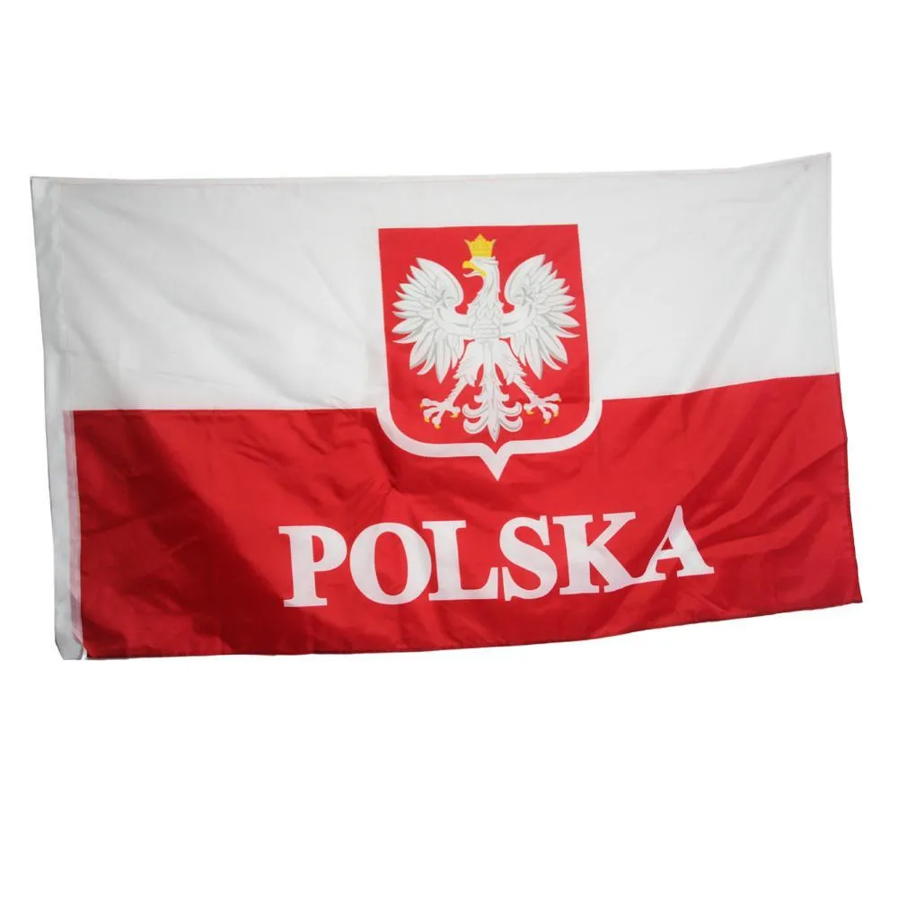 Poland White Eagle Flag