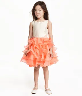 Princess Peach Dress with Ruffled Skirt